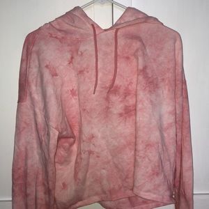 Oversized Tie Dye Pink Sweatshirt